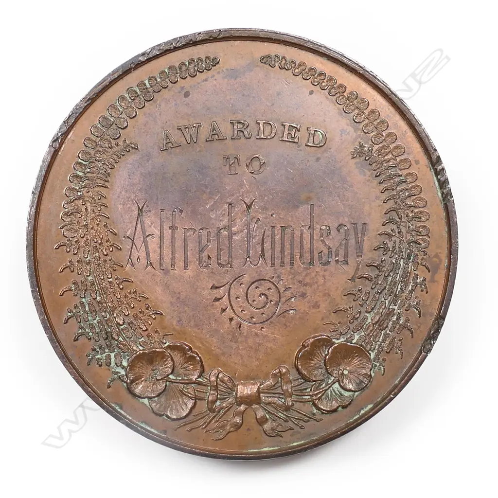 S Kohn Industrial Exhibition Wellington bronze medal 1885, Image 1++
